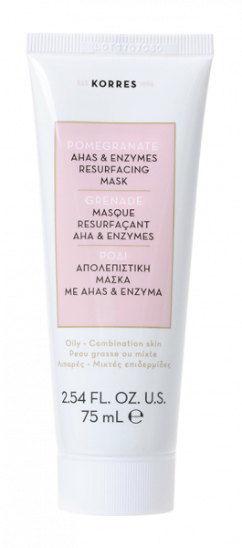 KORRES Pomegranate AHA & enzymes resurfacing mask - pleťová AHA & enzymatická maska s granátovým jablkem, 75 ml