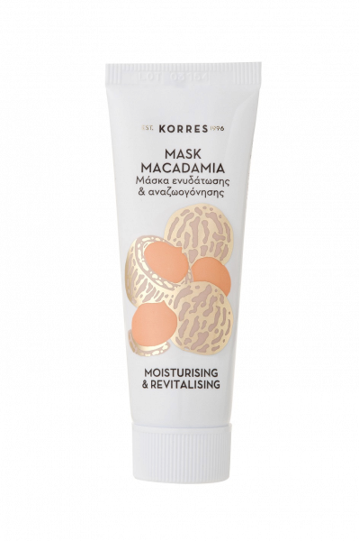 KORRES Beauty shots MACADAMIA MASK hydratační a revitalizační pleťová maska s olejem z makadamských ořechů, 18 ml