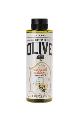 KORRES Pure Greek Olive sprchový gel s vůní medu, 250 ml