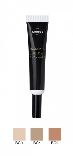 KORRES Black Pine korektor s černou borovicí s liftingovým účinkem, odstín BC2, 10 ml