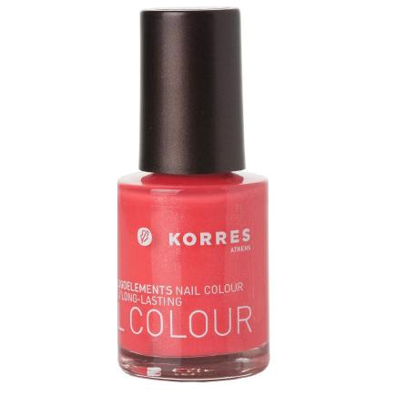 KORRES Nail Colour GRENADINE PINK 49 - pečující lak na nehty odstín 49, 10 ml