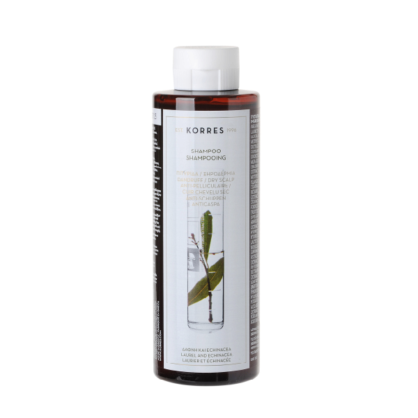 KORRES Hair - šampon proti lupům, vavřín a echinacea, 250 ml