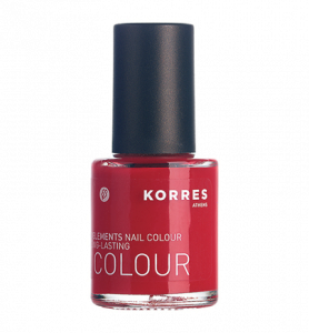 KORRES Nail Colour CORAL RED 48 - pečující lak na nehty odstín 48, 10 ml 