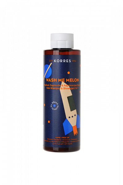 KORRES WASH ME MELON - šampon a sprchový gel 2v1 pro chlapce, 250 ml