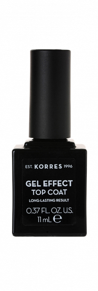KORRES Gel-Effect Top Coat - gelová svrchní vrstva na nehty, 11 ml